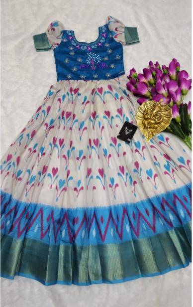 Kids gown silk Kids clothing wholesale in Ahmedabad